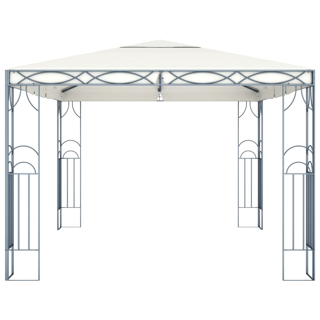 Prieel met LED-lichtslinger 300x300 cm antracietkleurig