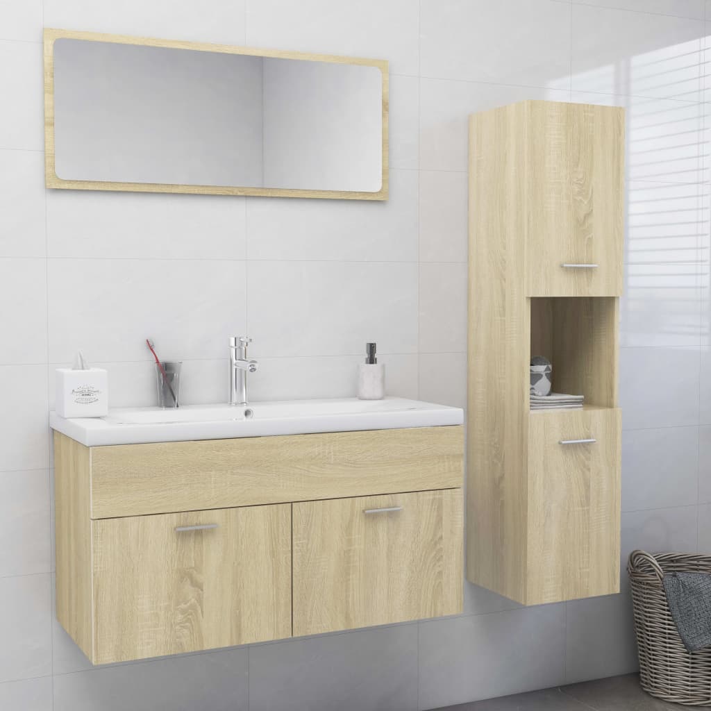 Ensemble de meubles de salle de bain en bois