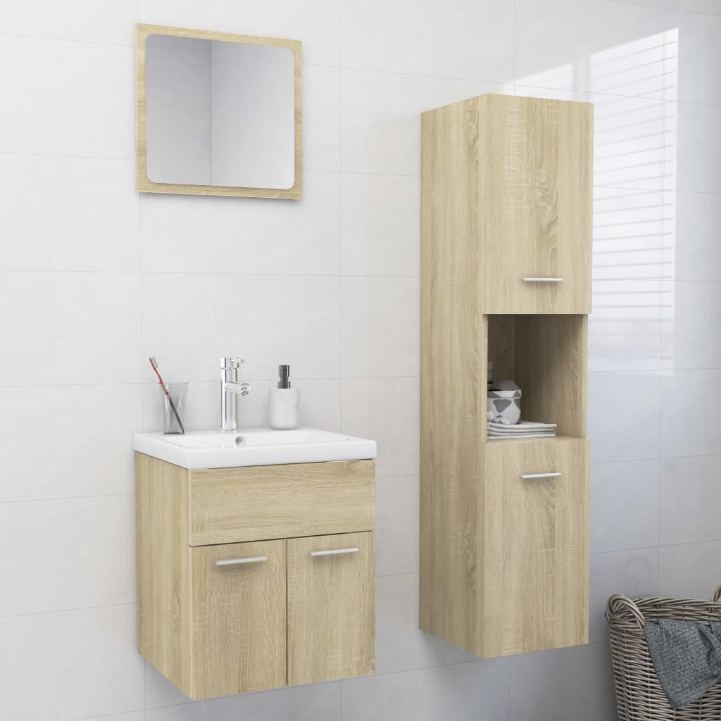 Ensemble de meubles de salle de bain en bois