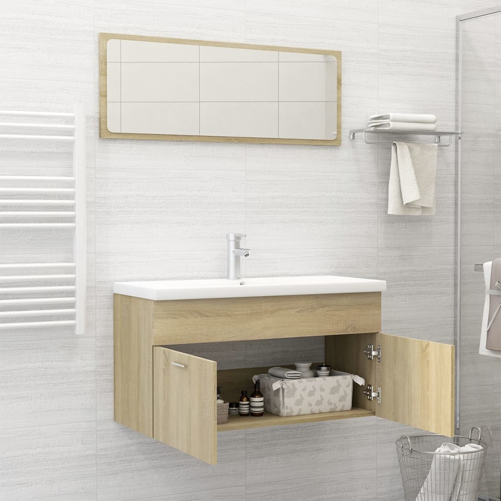 Ensemble de meubles de salle de bain en bois