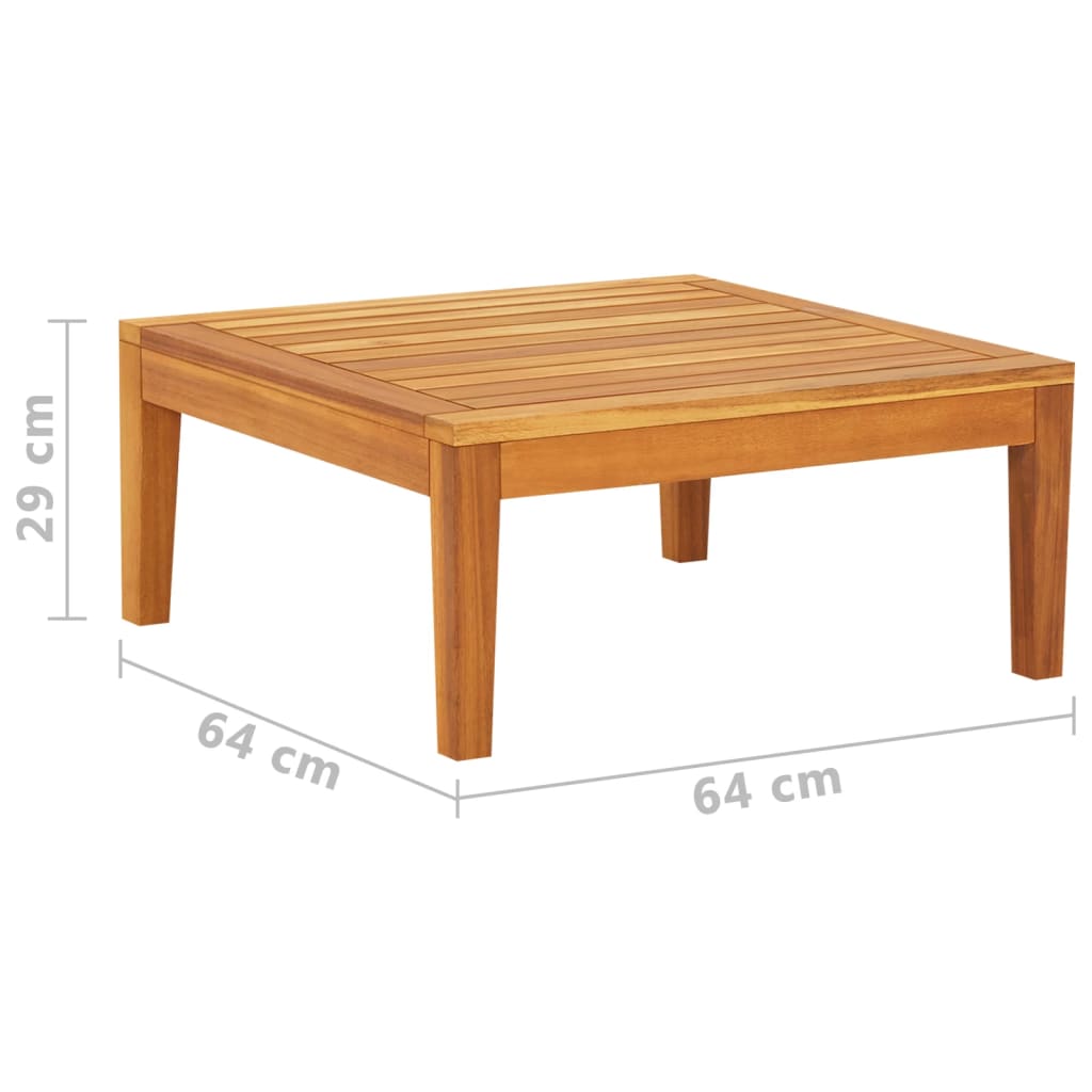 Bain de soleil avec 1 accoudoir en bois d'acacia massif