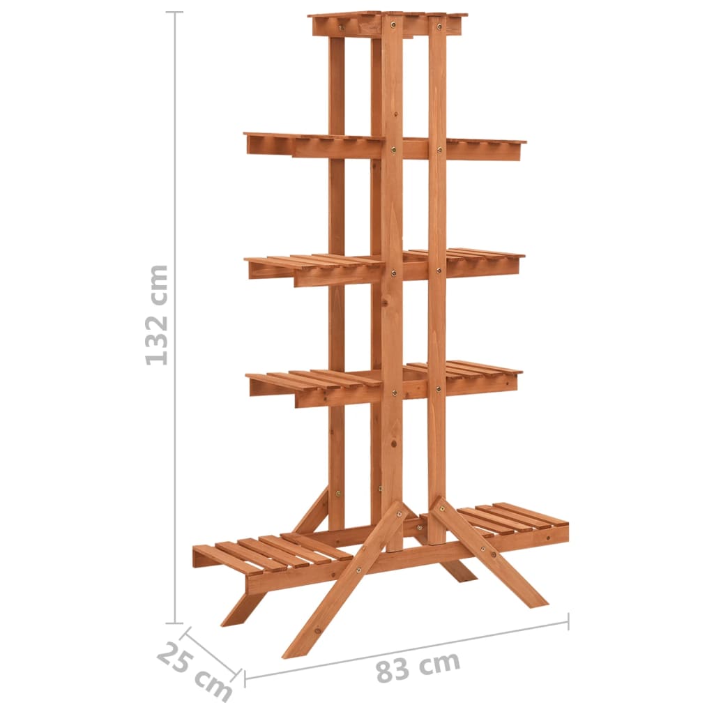 Support pour plantes 83x25x83 cm en bois d'épicéa