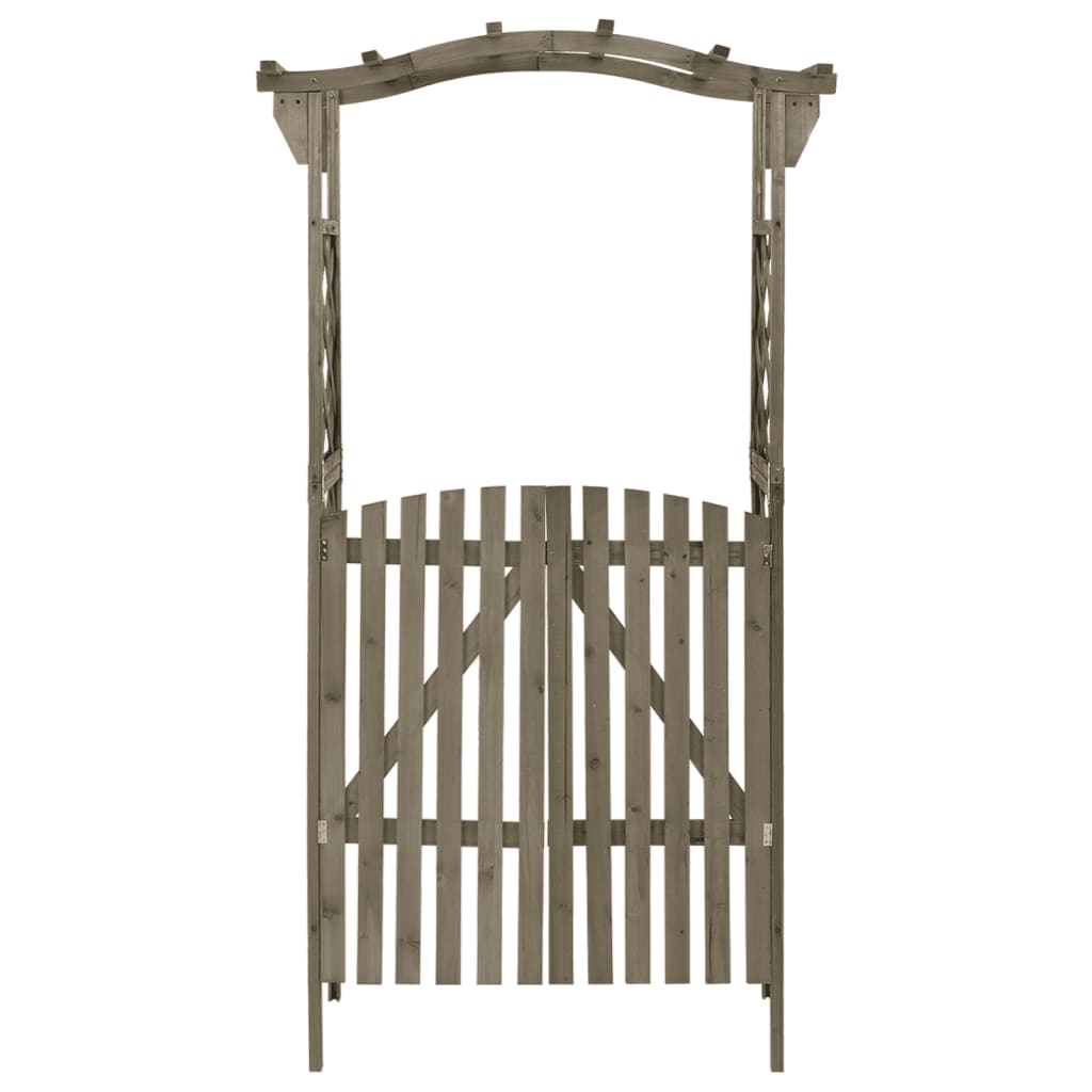 Pergola avec portail 116x40x204 cm en bois de pin massif