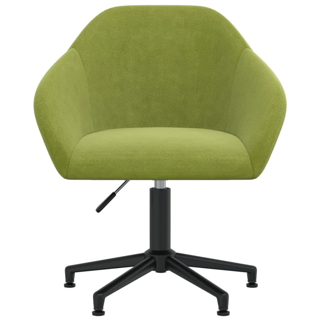 Chaises de salle à manger pivotantes 2 pcs velours vert foncé