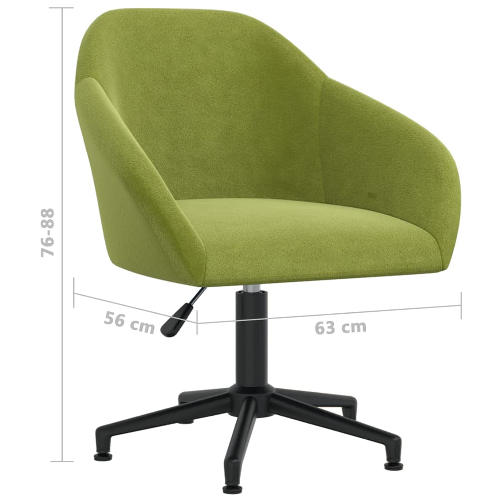 Chaises de salle à manger pivotantes 2 pcs velours vert foncé