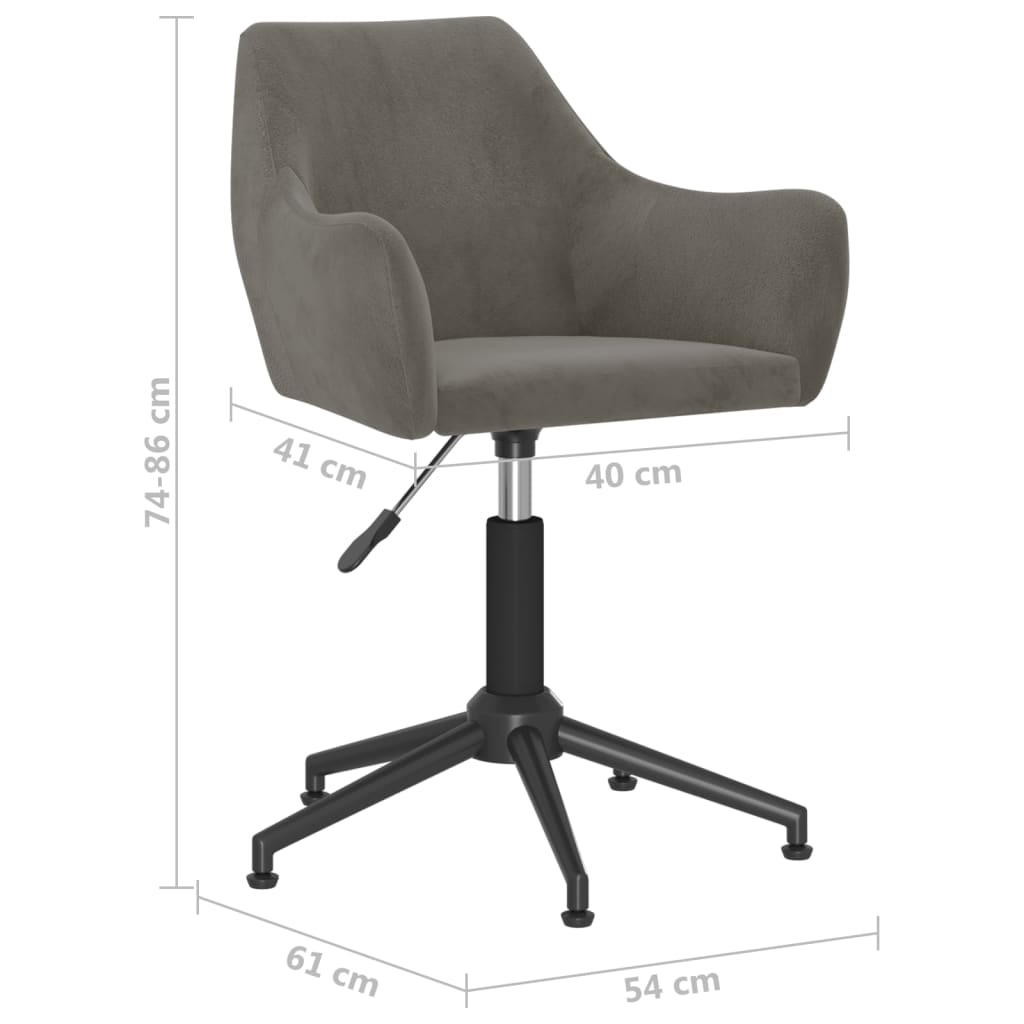 Chaises de salle à manger pivotantes 2 pcs velours couleur crème