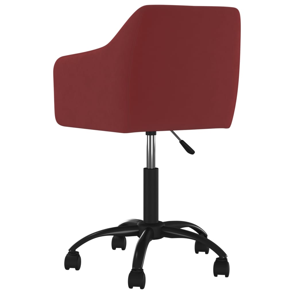 Chaises de salle à manger pivotantes 4 pcs velours marron