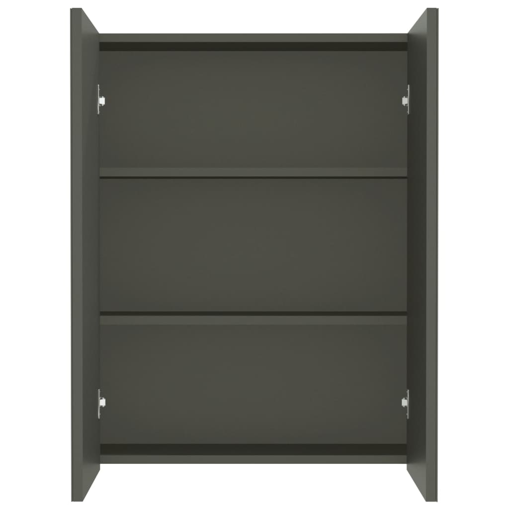 Badkamerkast met spiegel 60x15x75 cm MDF