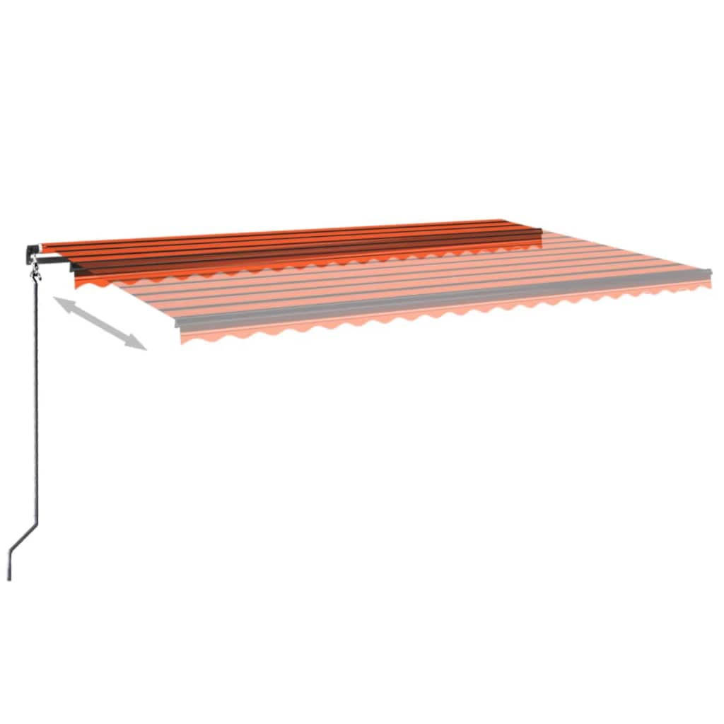 Luifel handmatig uittrekbaar met LED 350x250 cm