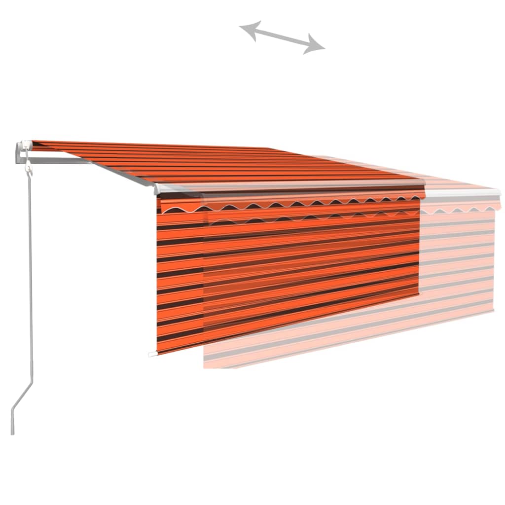 Luifel automatisch rolgordijn LED windsensor 4x3 m