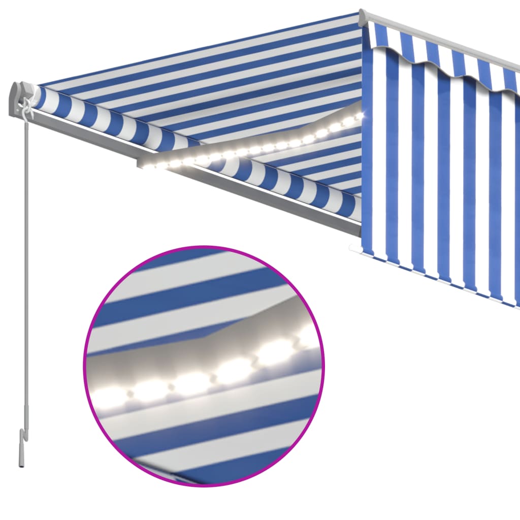 Store enrouleur extensible manuellement LED 3x2,5 m