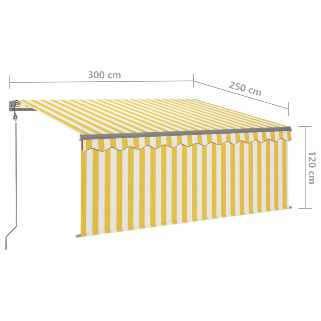 Store enrouleur à extension automatique 4x3 m orange marron