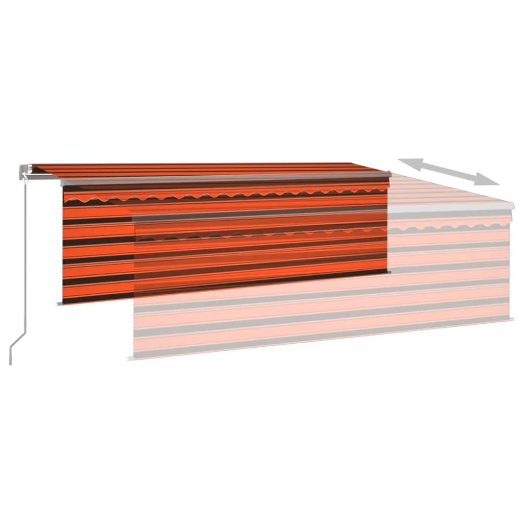 Store enrouleur extensible manuellement LED 3x2,5 m