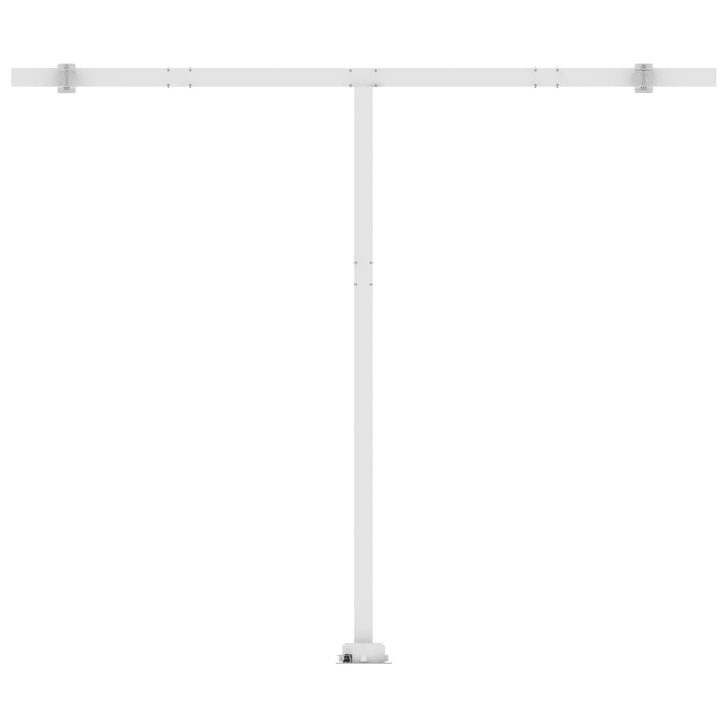 Store banne extensible manuellement avec LED 400x350 cm crème