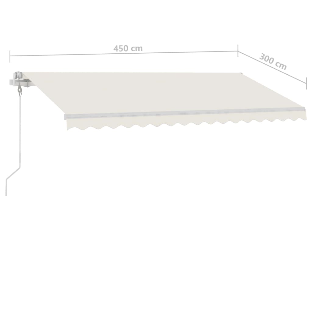 Auvent autoportant automatique 450x300 cm orange marron