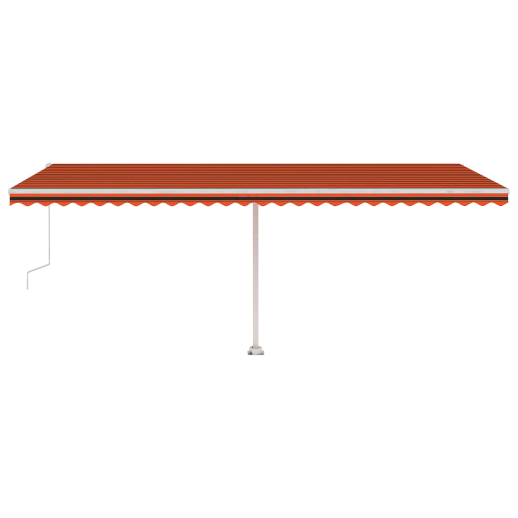 Auvent autoportant automatique 450x300 cm orange marron