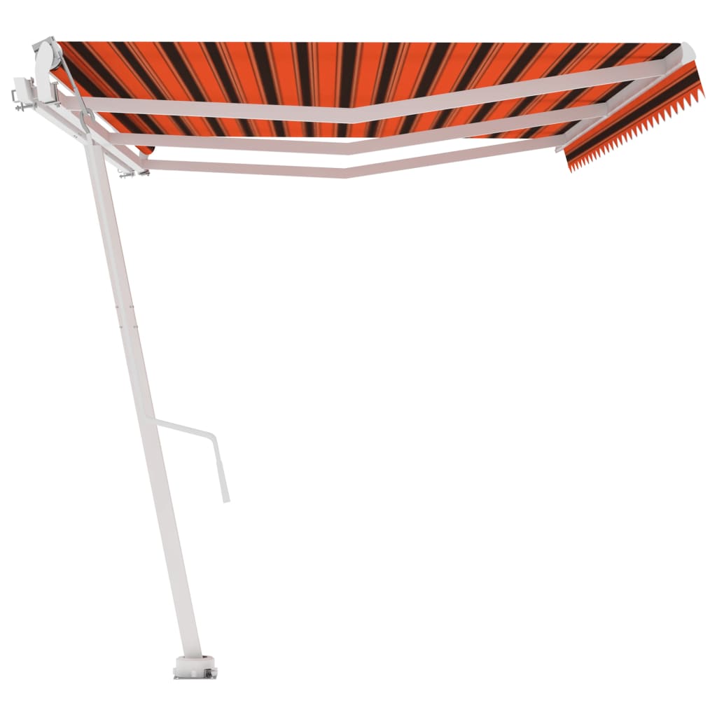 Auvent autoportant automatique 450x300 cm orange marron