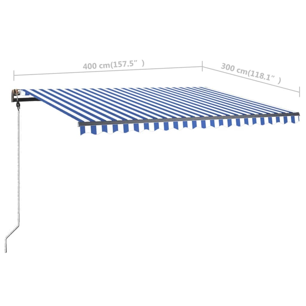 Luifel vrijstaand handmatig uittrekbaar 400x300 cm