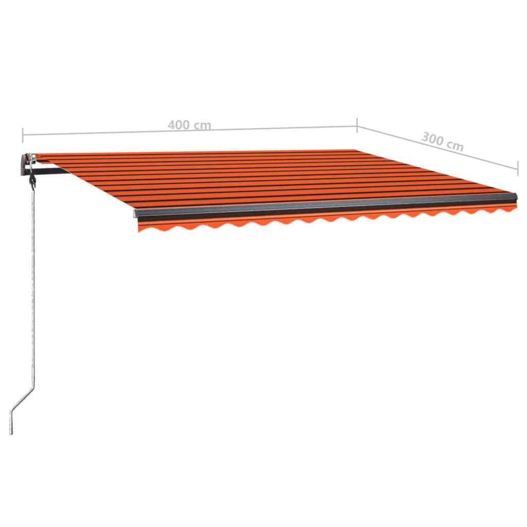 Luifel vrijstaand handmatig uittrekbaar 400x300 cm