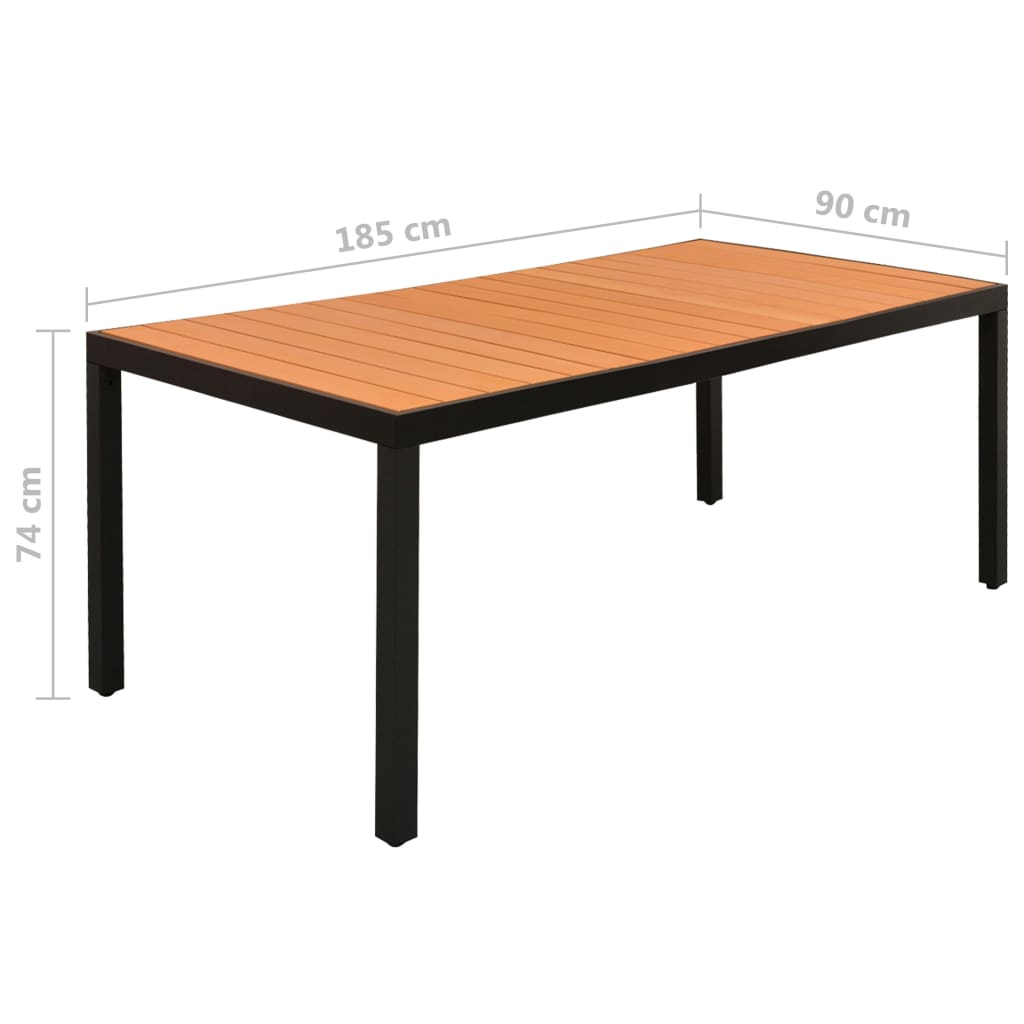 5-delige Tuinset aluminium