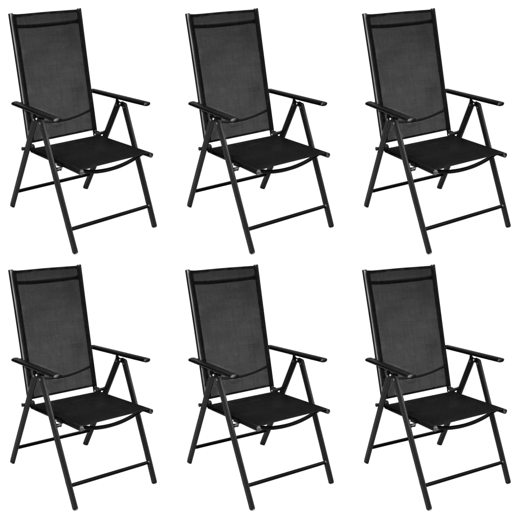 Ensemble de jardin 5 pièces aluminium noir