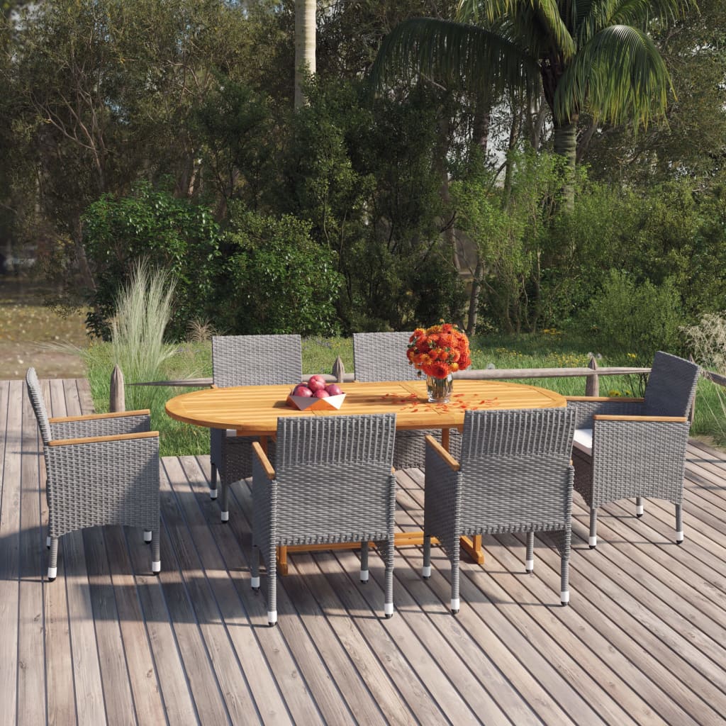 7-delige Tuinset poly rattan