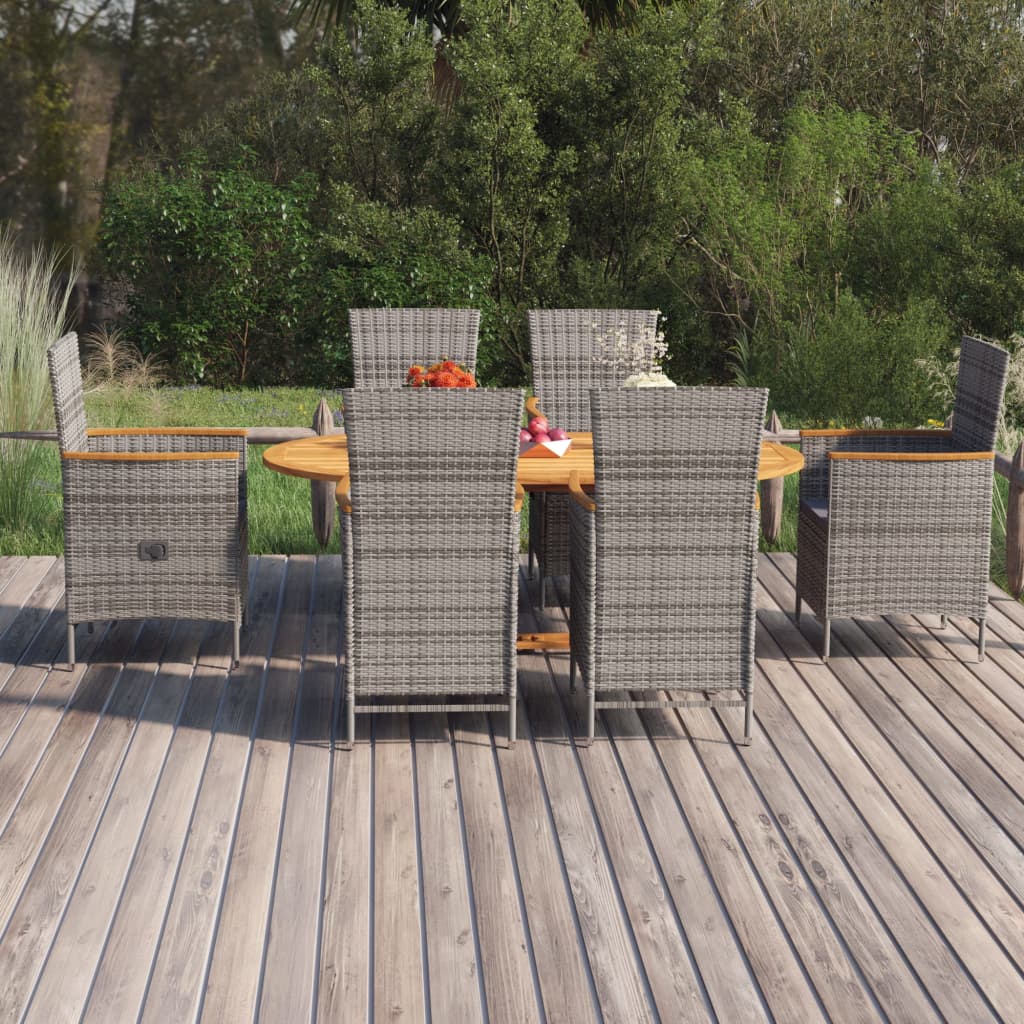 7-delige Tuinset poly rattan