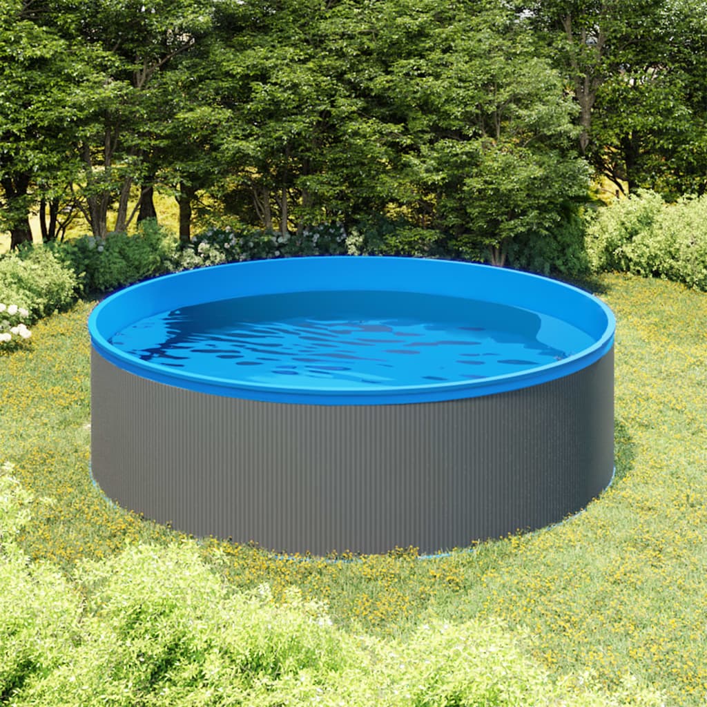 Splasher pool met hangende skimmer en pomp 350x90 cm