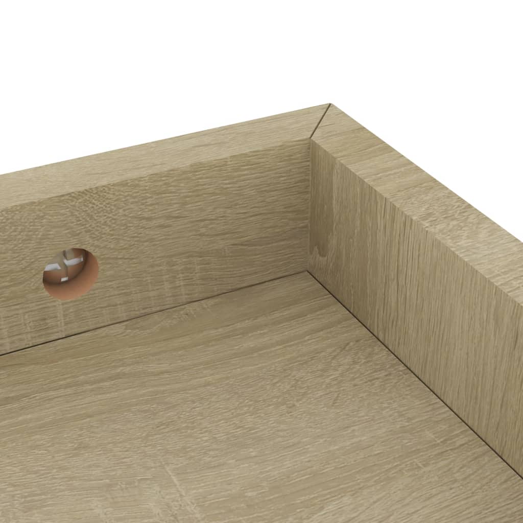 Wandschappen 2 st Loggia 80x15x4 cm MDF