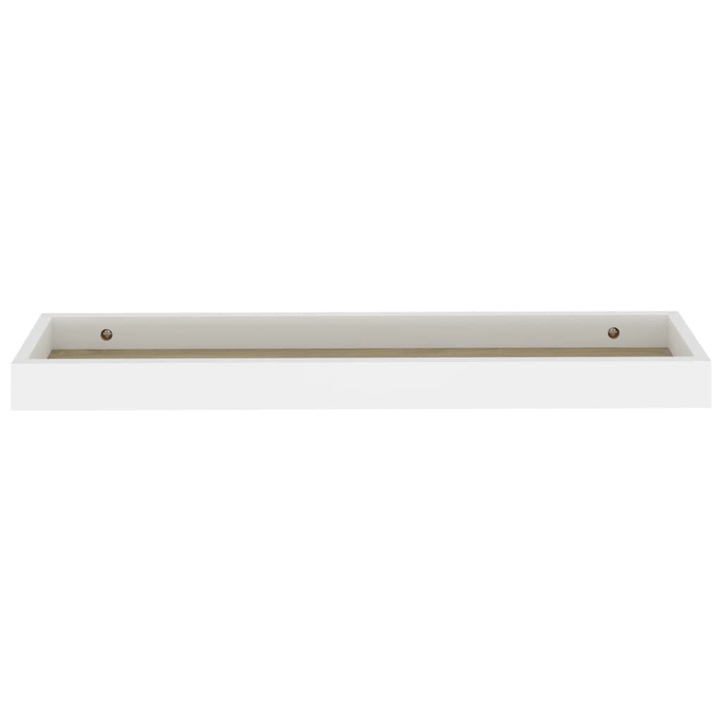 Wandschappen 2 st Loggia 60x15x4 cm MDF eikenkleurig en wit