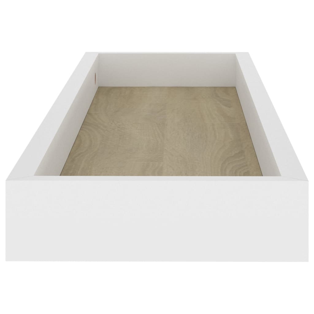 Wandschappen 2 st Loggia 60x15x4 cm MDF eikenkleurig en wit