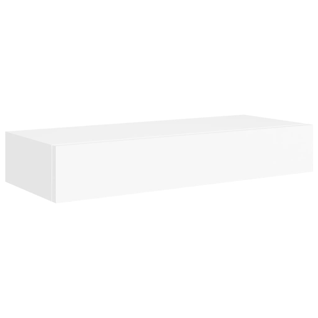 Wandschappen 2 st met lade 60x23,5x10 cm MDF