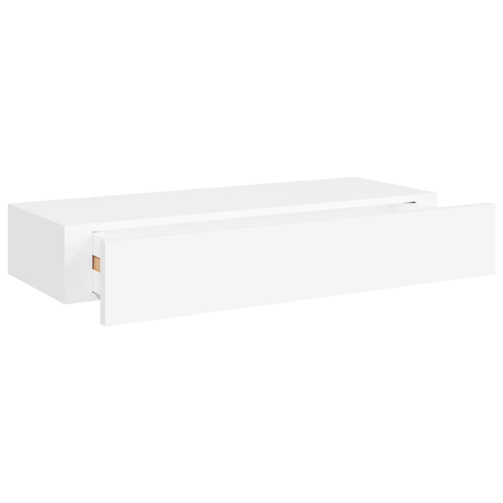 Wandschappen 2 st met lade 60x23,5x10 cm MDF