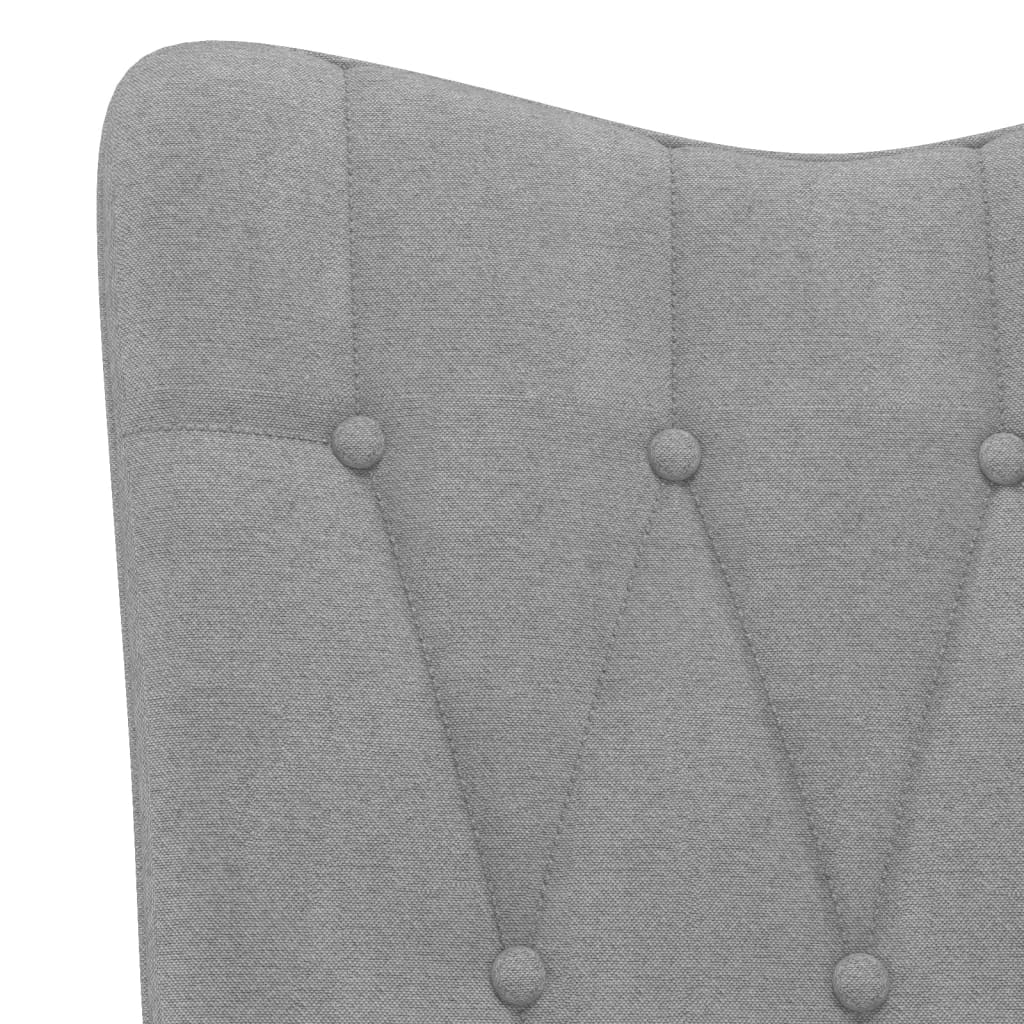 Fauteuil de relaxation avec repose-pieds tissu taupe