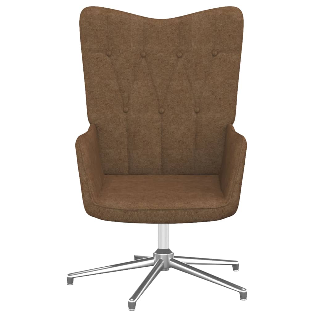 Fauteuil de relaxation avec repose-pieds tissu taupe