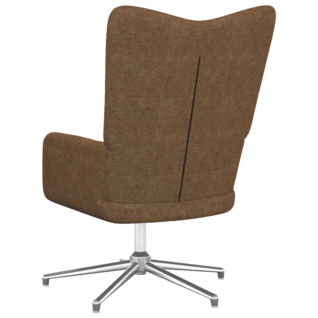 Fauteuil de relaxation avec repose-pieds tissu taupe