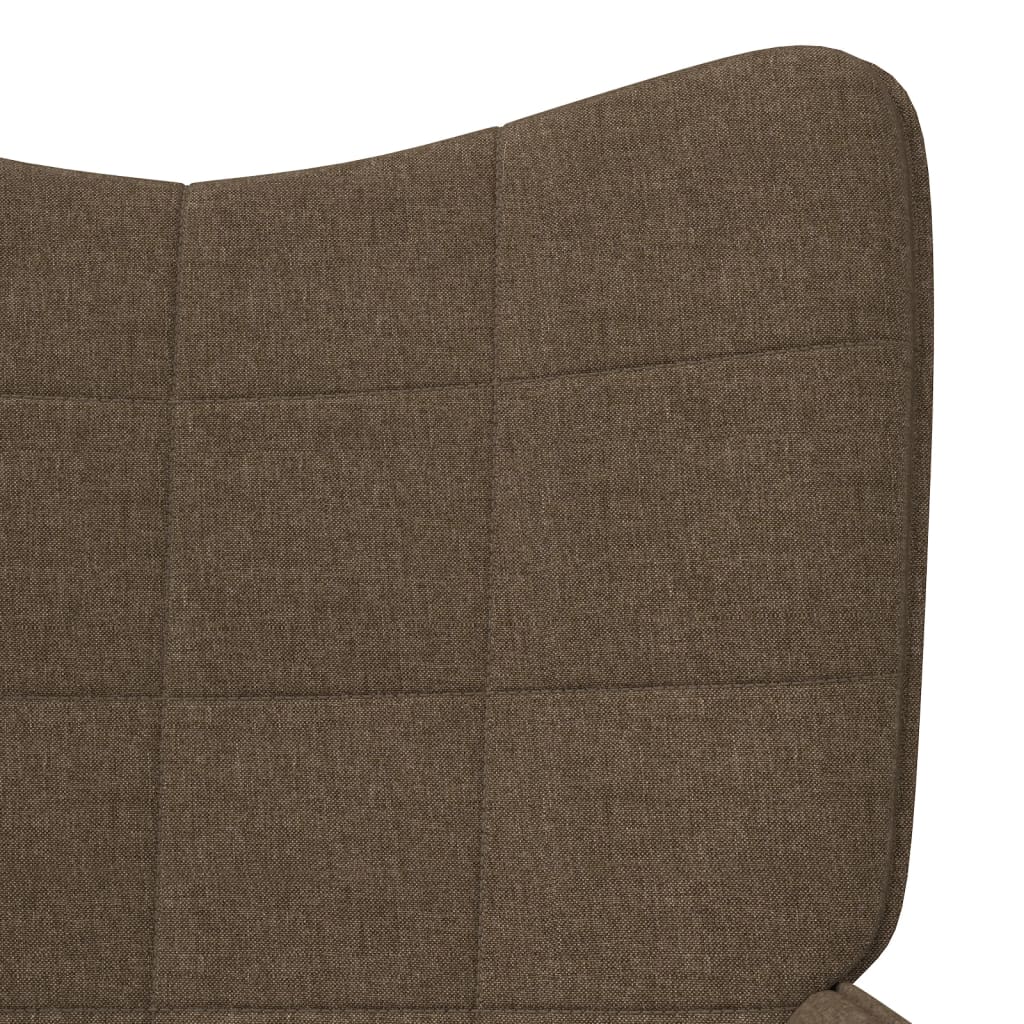 Fauteuil relax avec repose-pieds en tissu