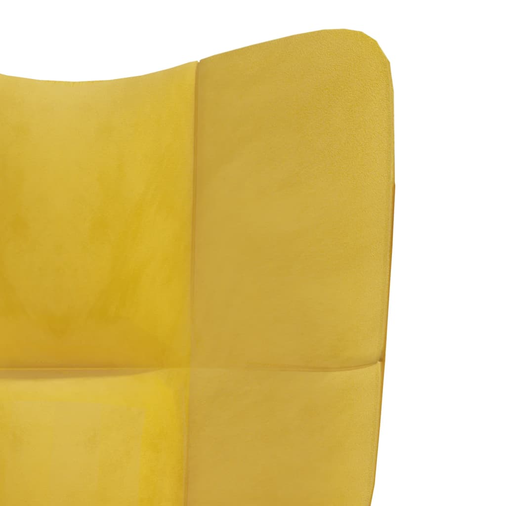 Fauteuil relax avec repose-pieds en velours