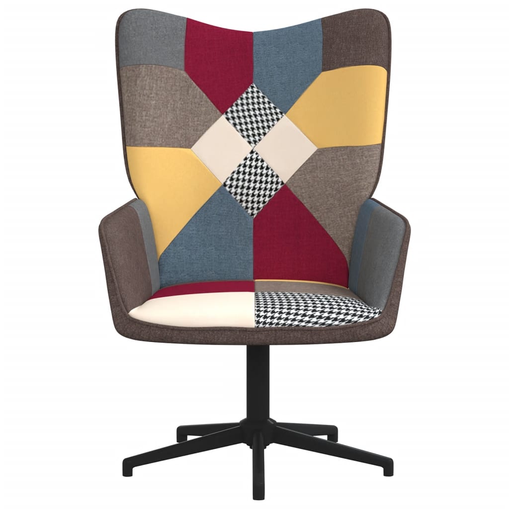 Fauteuil de relaxation tissu patchwork