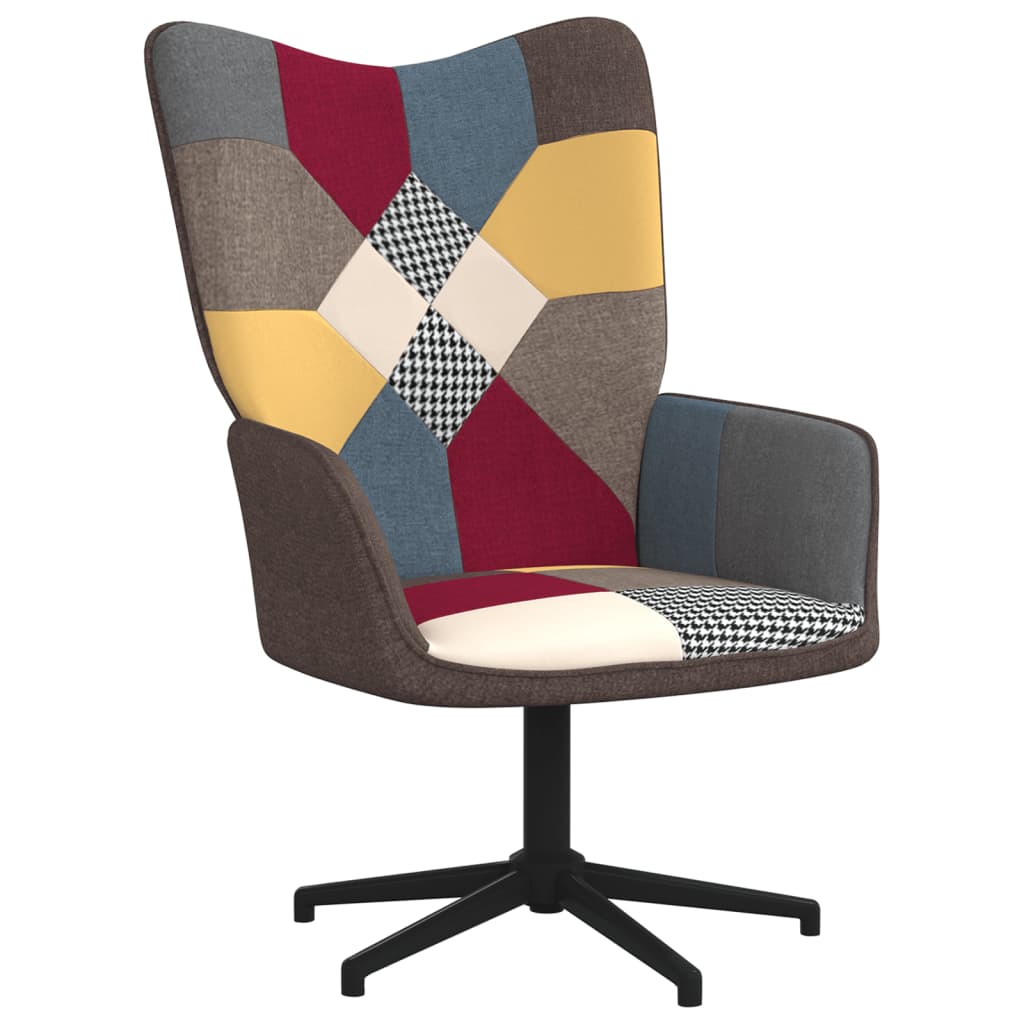 Fauteuil de relaxation tissu patchwork