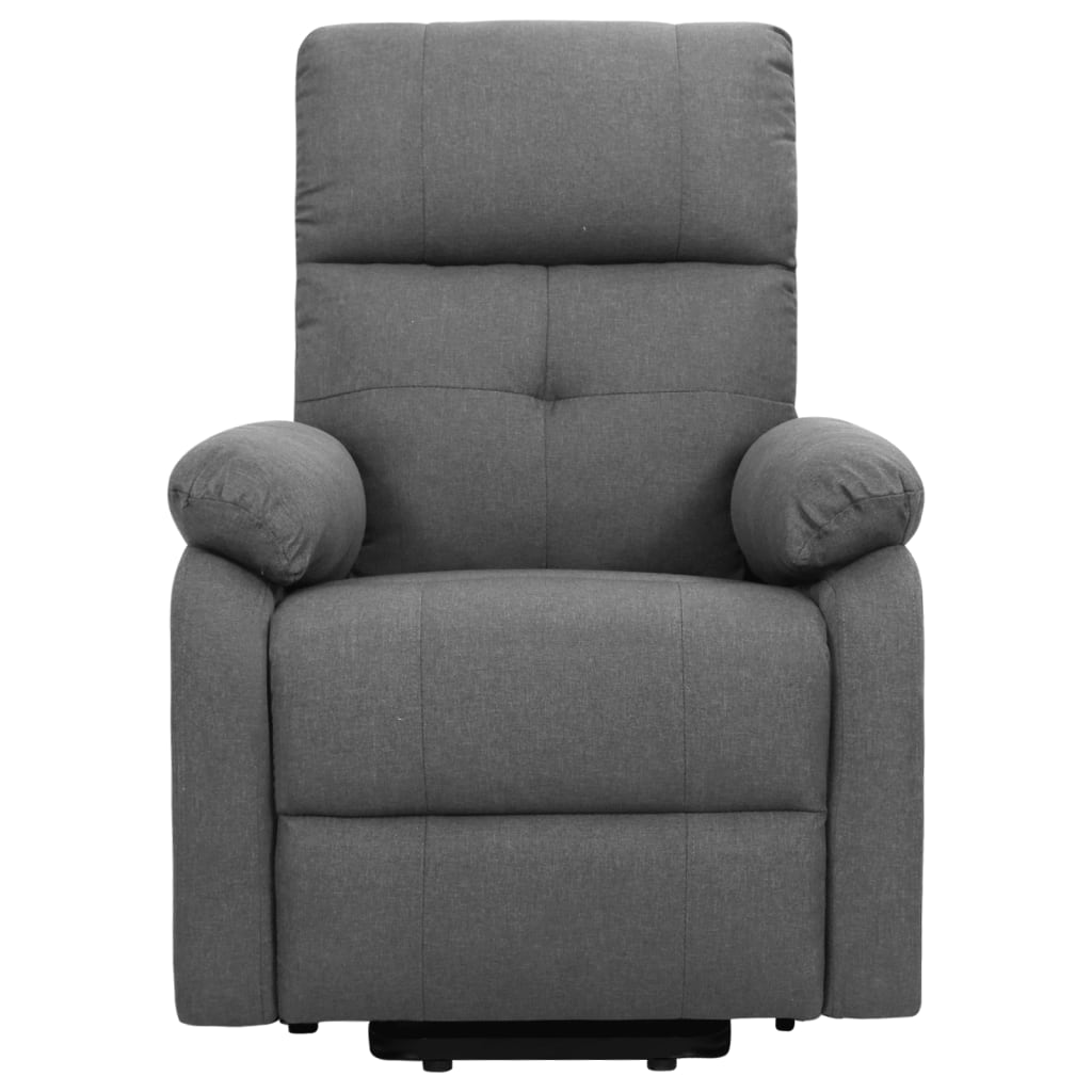 Fauteuil de massage verticalisateur tissu gris clair