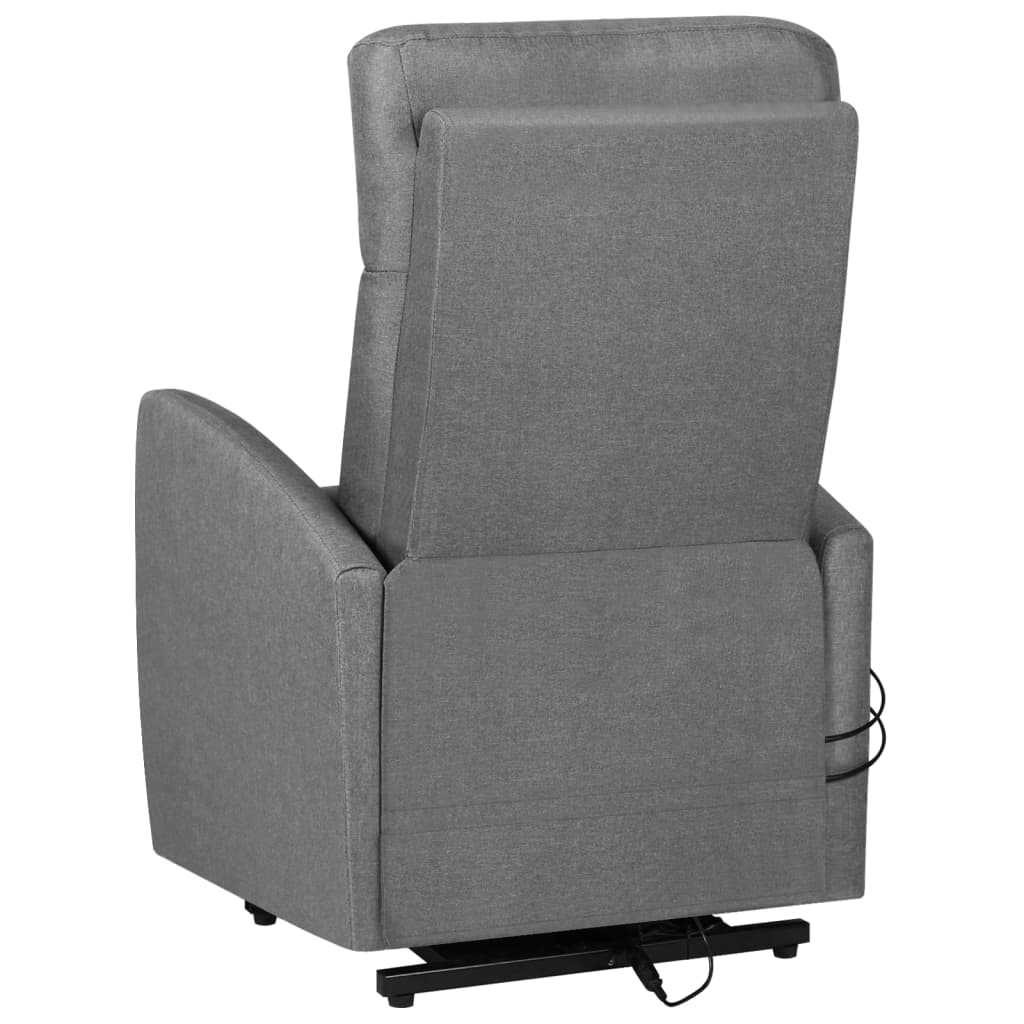 Fauteuil de massage verticalisateur tissu gris clair