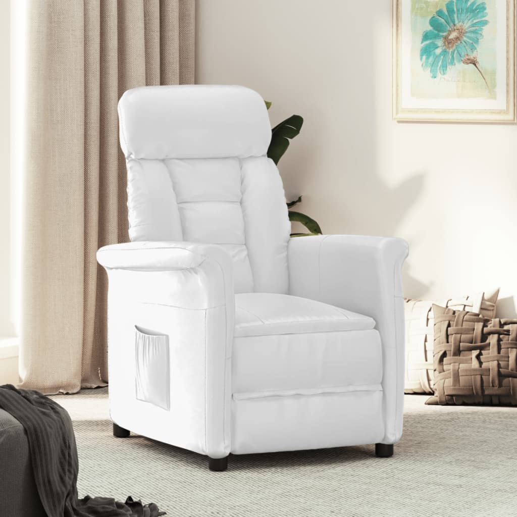 Fauteuil réglable en simili cuir