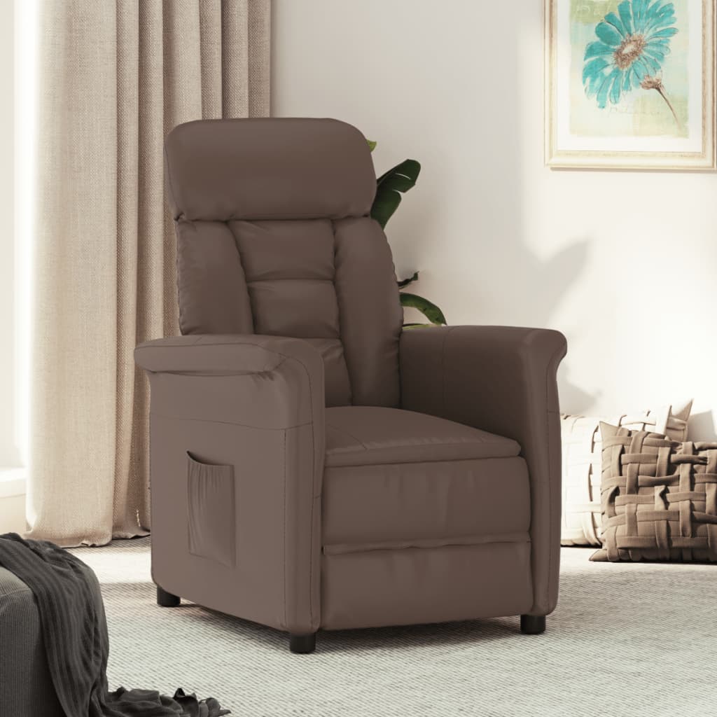 Fauteuil réglable en simili cuir