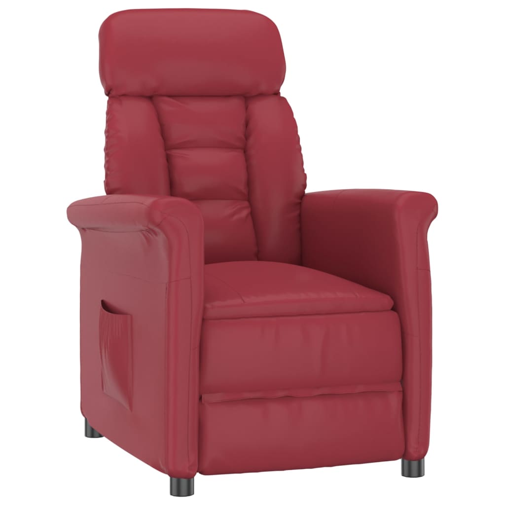 Fauteuil réglable en simili cuir