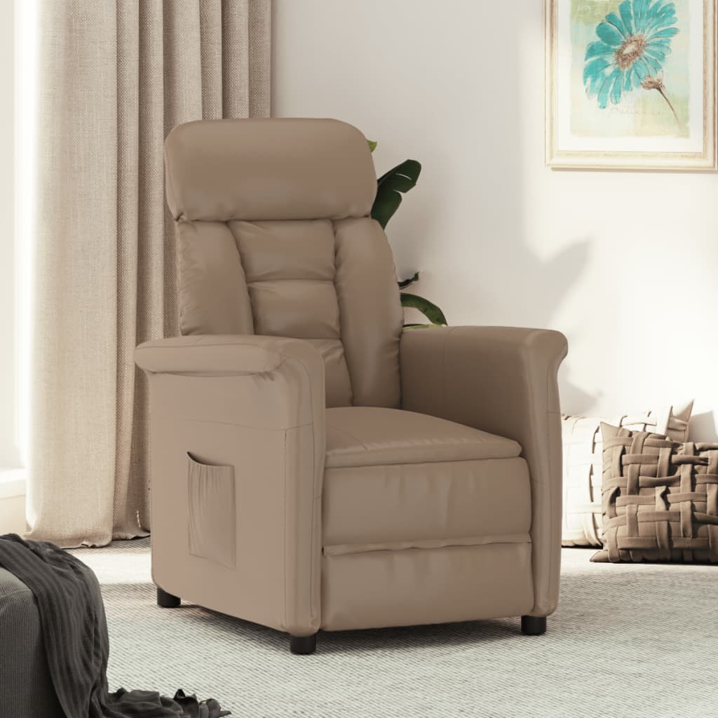 Fauteuil réglable en simili cuir