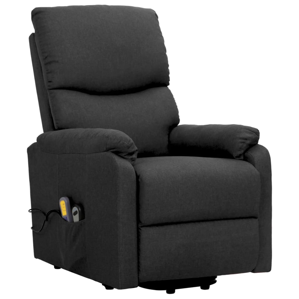 Fauteuil de massage verticalisateur tissu noir