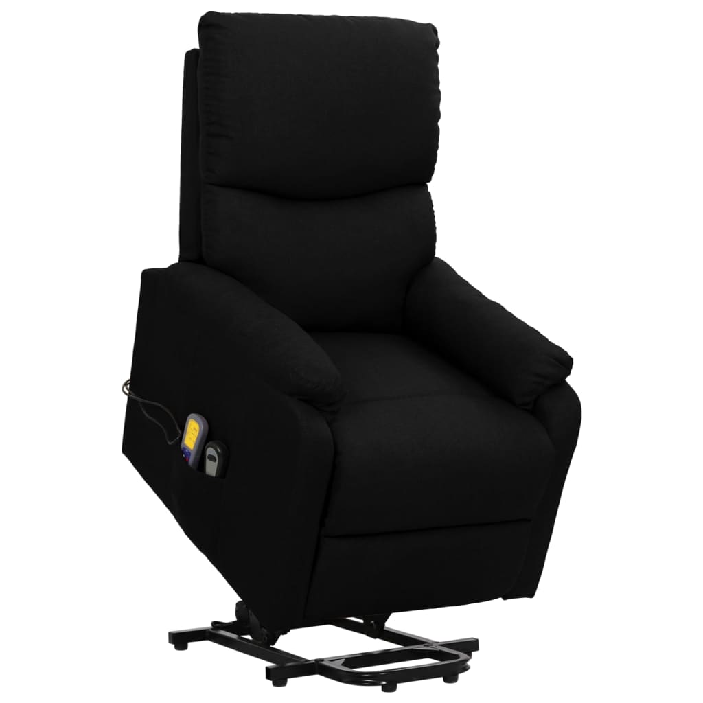 Fauteuil de massage verticalisateur tissu noir