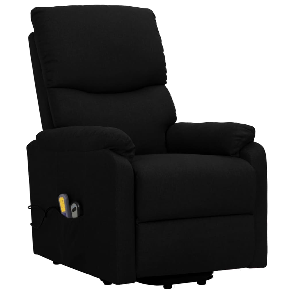 Fauteuil de massage verticalisateur tissu noir