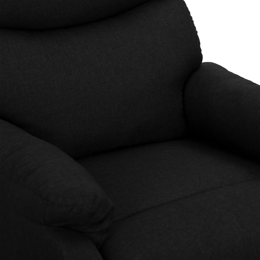 Fauteuil de massage verticalisateur tissu noir